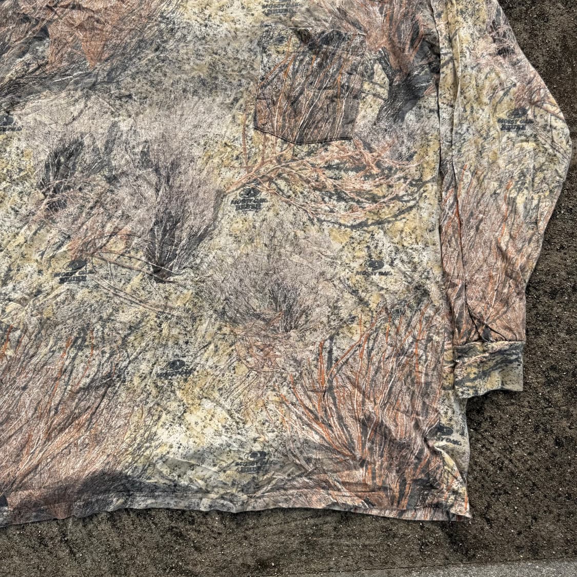 [XXL] 리얼트리 패턴 롱슬리브 긴팔티 상품이미지4