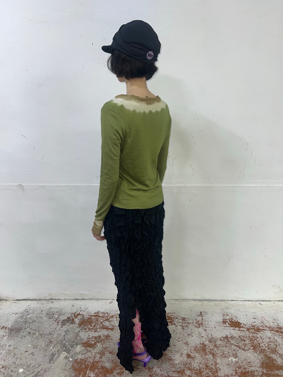 MaxMara막스마라 타이다이 브이넥 니트 가디건 세트 상품이미지4