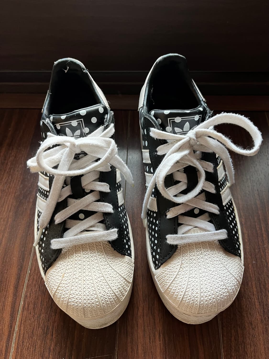 가격내림 없음) 아디다스 도트 슈퍼스타 플랫폼업 상품이미지3