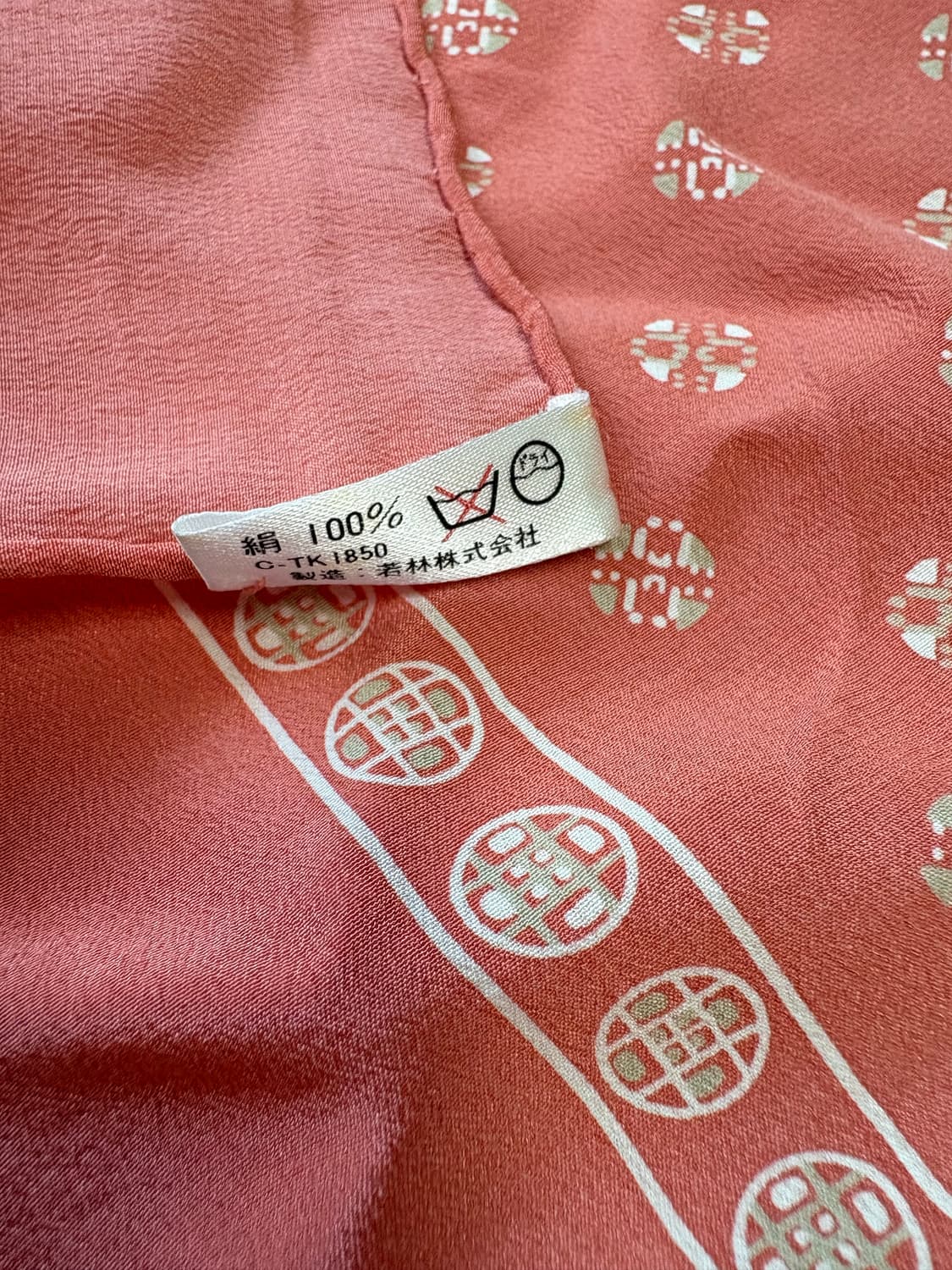 캘빈클라인 핑크 실크 스카프/반다나 상품이미지3