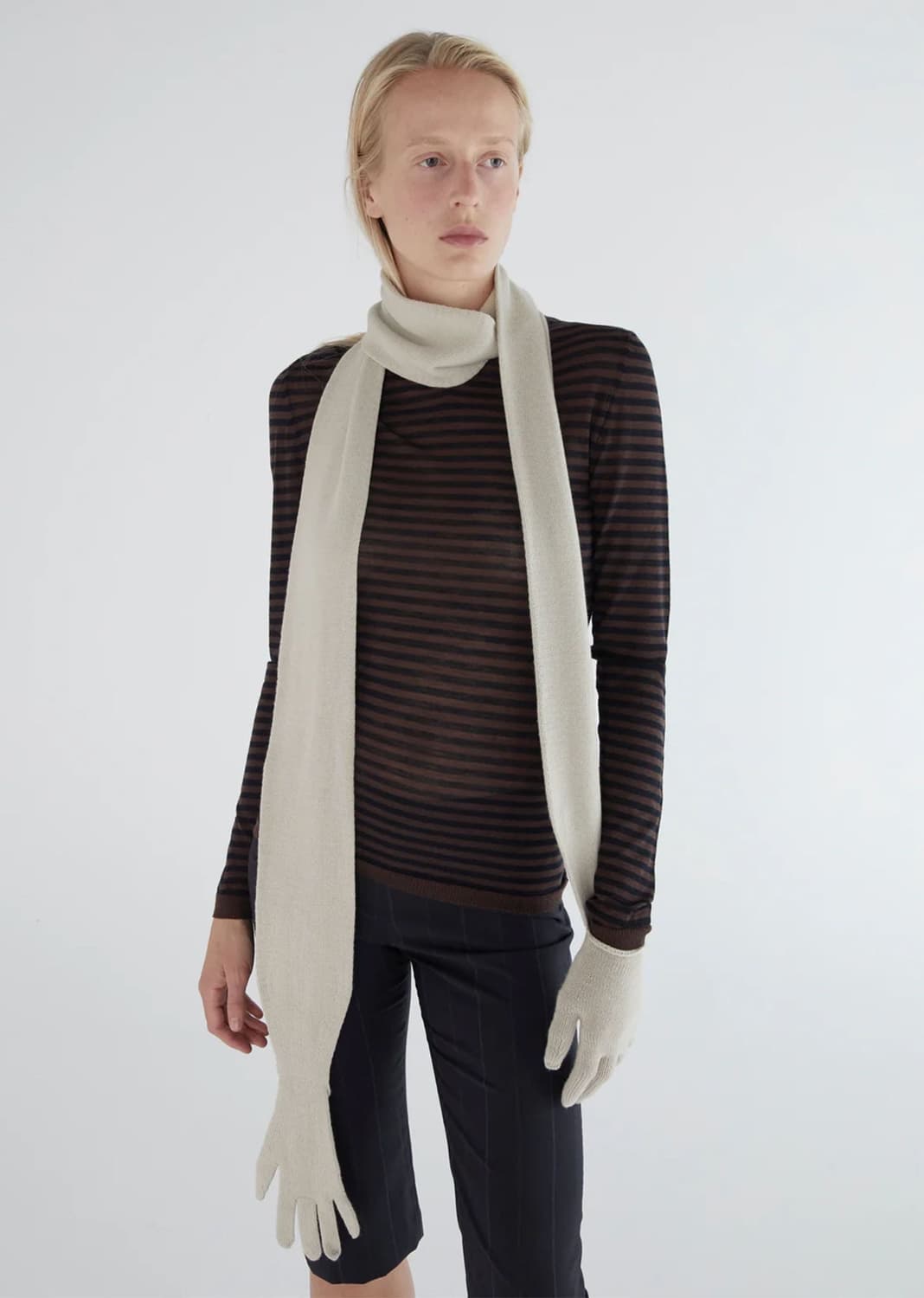 팔로마울 Flauta 장갑 머플러/오프 화이트 상품이미지3