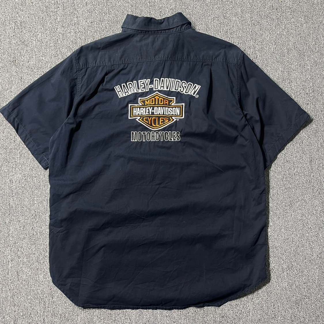 할리데이비슨 자수 하프셔츠 (XL) old- 7670 상품이미지8