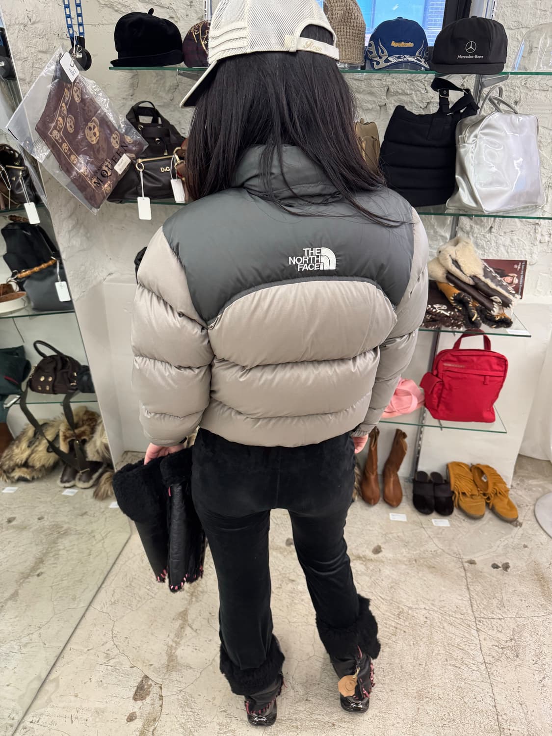 The North Face Center Logo Nuptse/ S 상품이미지7