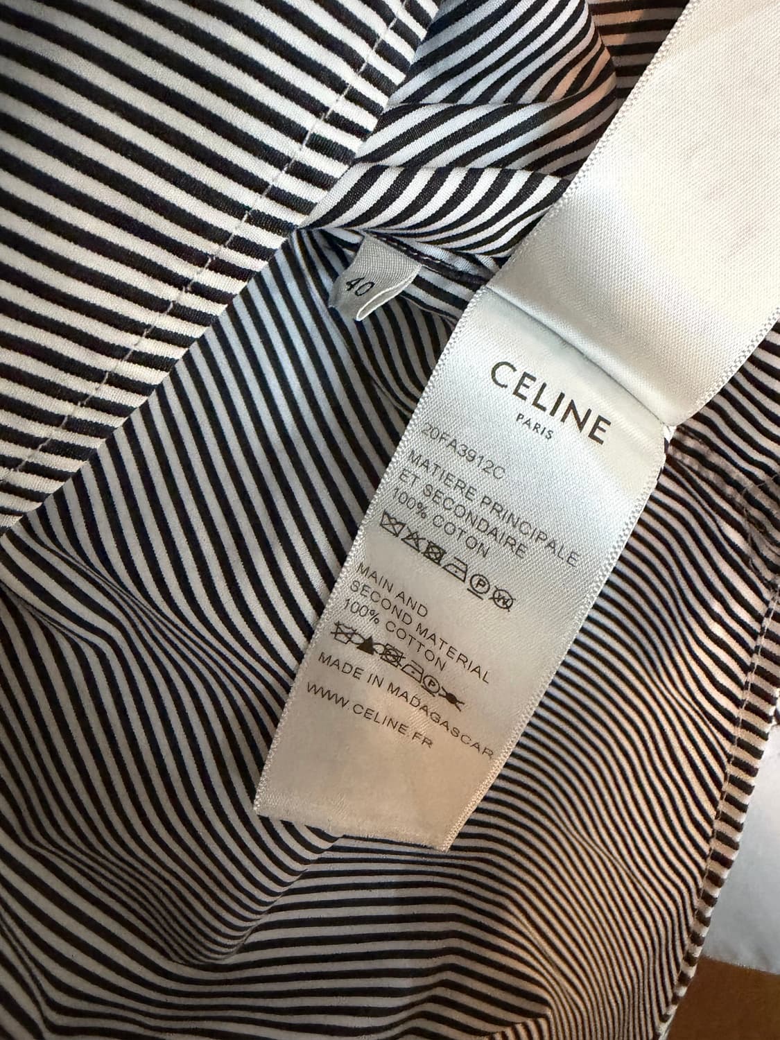 Celine 셀린 스트라이프 셔츠  상품이미지6