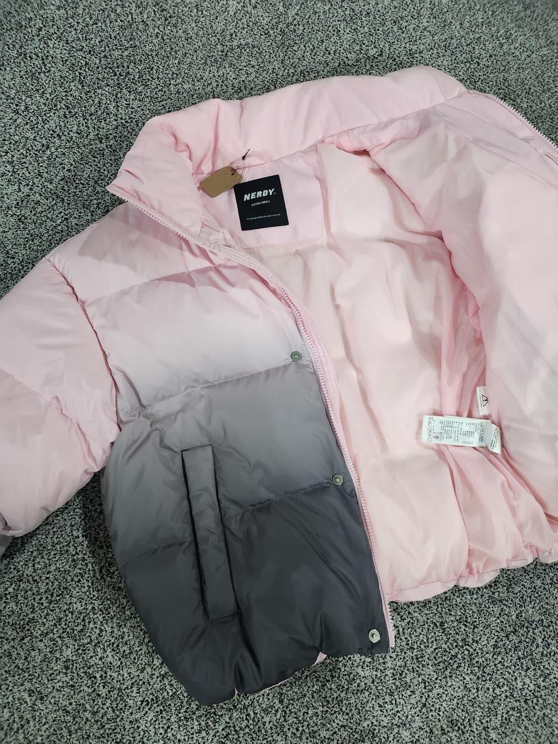 널디 그라데이션 숏패딩 상품이미지3