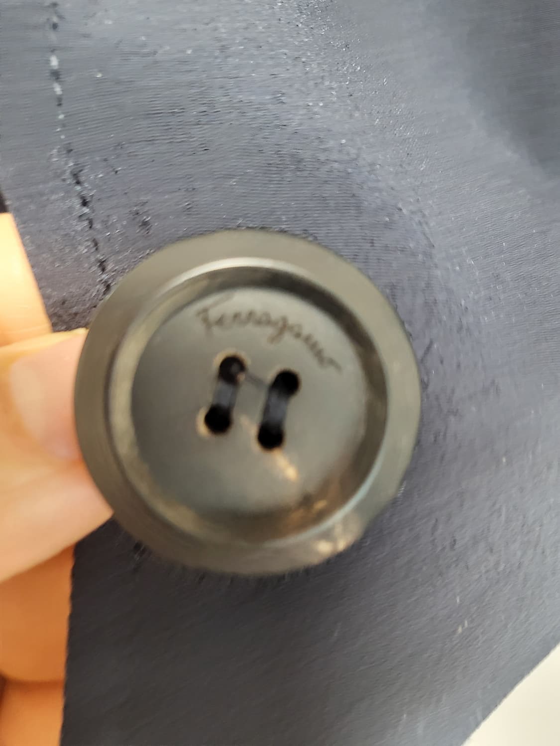 (정품)살바토레 페라가모 네이비 실크100블레이저 44-통통66% 상품이미지4