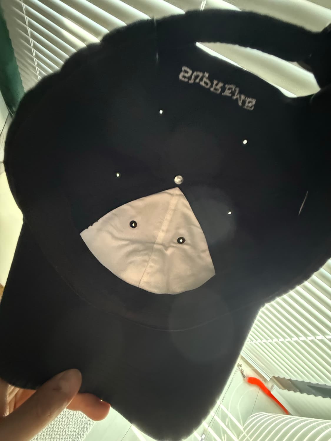 [OS] 슈프림 벤틸 S 로고 6 패널 캡 블랙 상품이미지5