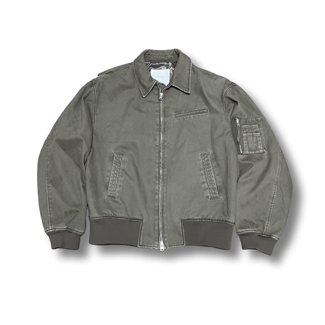 [3] 파브레가 빈티지 카키 MA-1 투웨이 봄버 자켓 상품이미지1