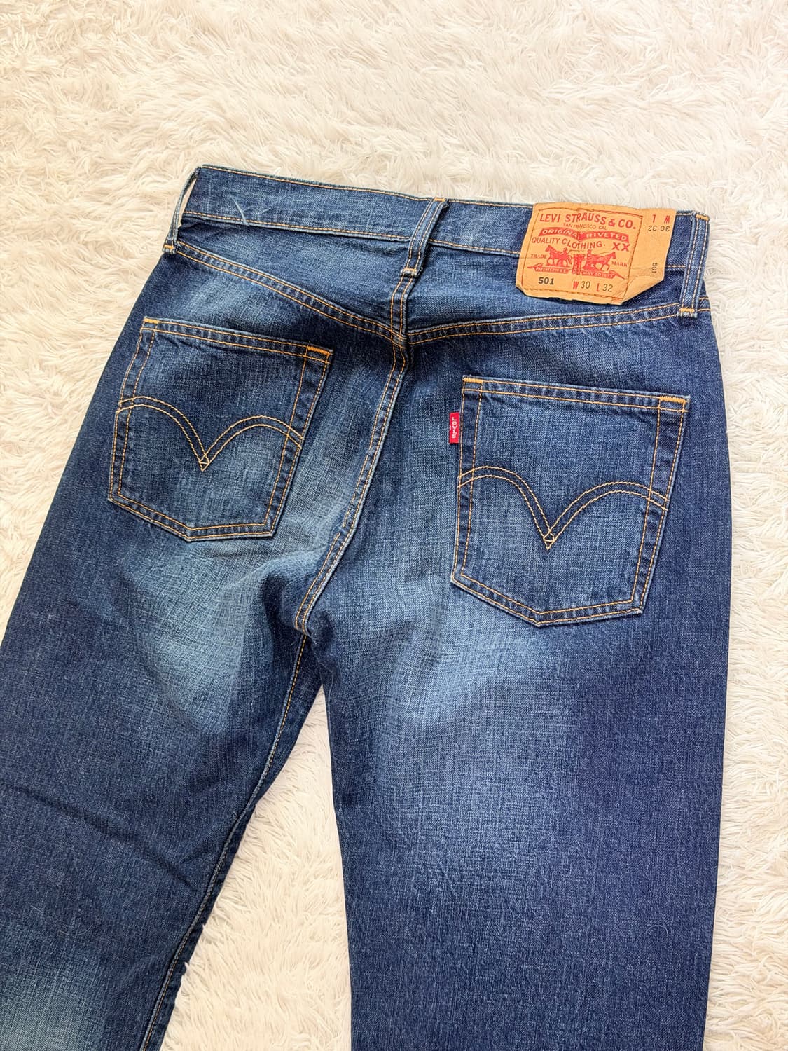 리바이스 501 오리지널 셀비지 데님 (중청/인디고) 상품이미지6