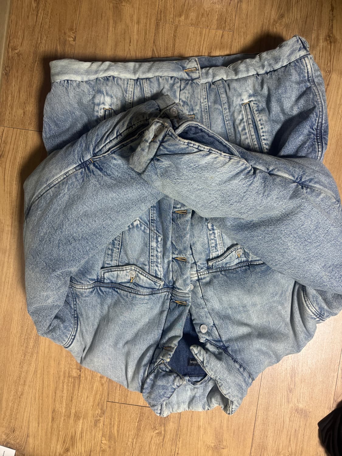 발렌시아가 패티드청자켓 상품이미지2