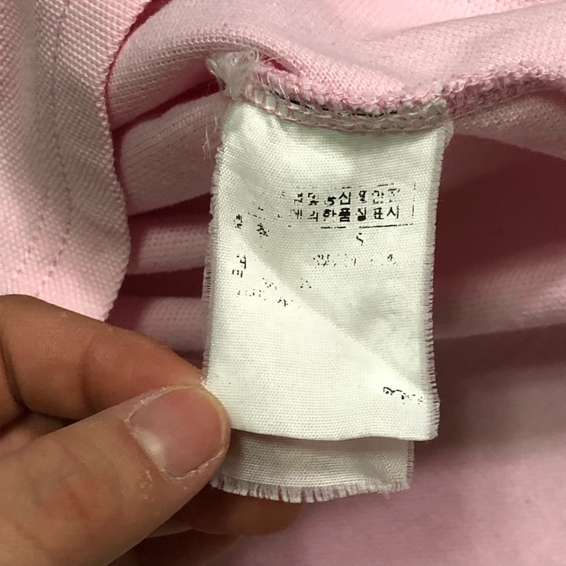 폴로 랄프로렌 빅포니 딸기우유 배색 반팔티 상품이미지5