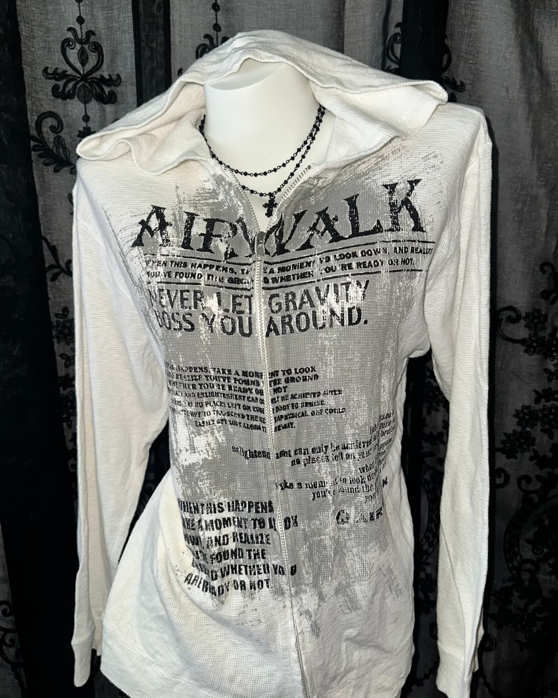 Y2K Thermal Zip-up Hoodie 상품이미지2