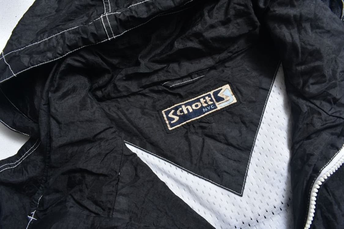 SCHOTT 쇼트 바람막이 후드 집업 자켓 N0972 상품이미지3