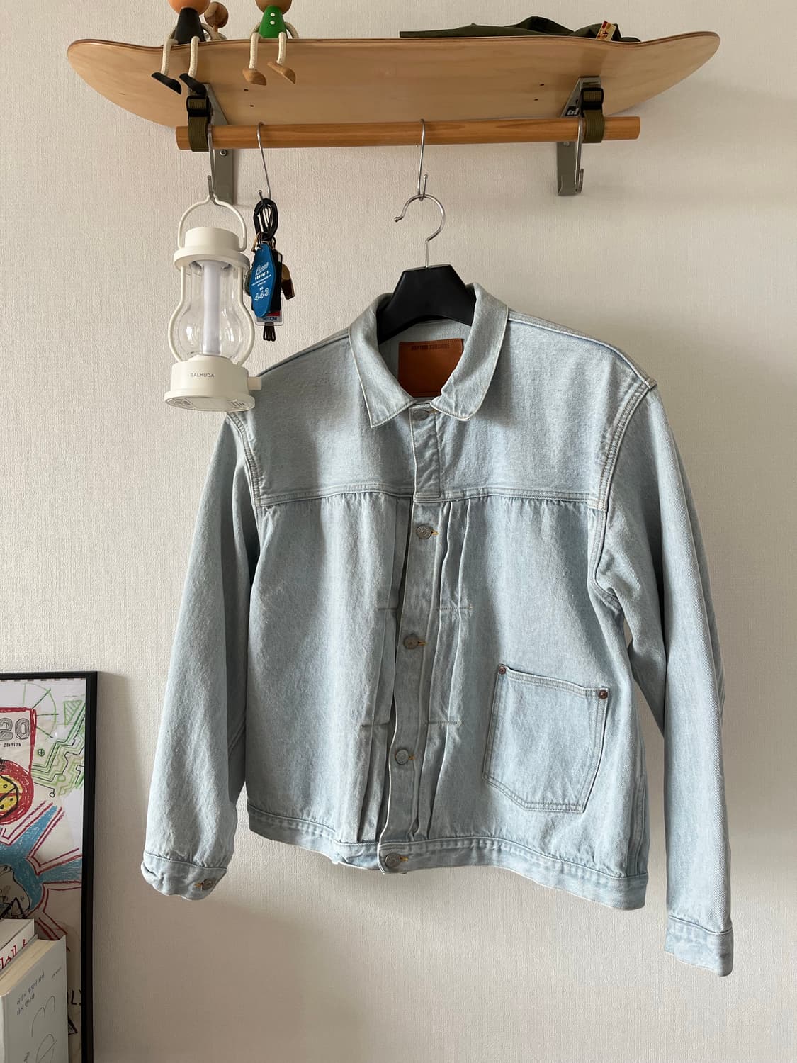 캡틴 선샤인 데님 트래커 1P 자켓 인디고 아이스 워시 상품이미지1