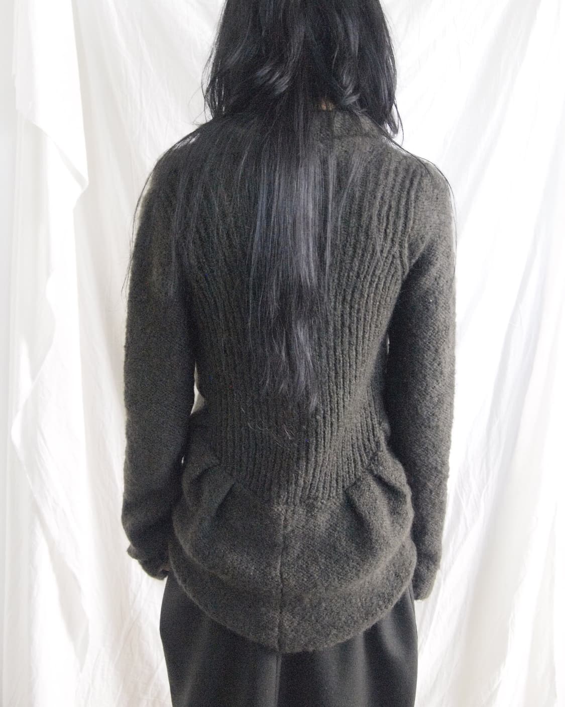 00s 디젤 울 비대칭 가디건 상품이미지5