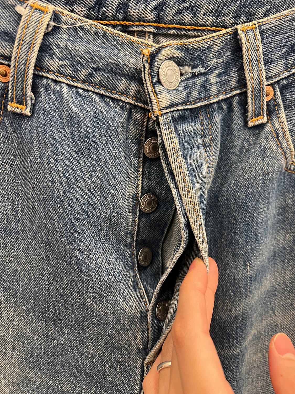 90s Levis 리바이스 501 컷오프 데님 쇼츠 팬츠 (USA) 상품이미지3