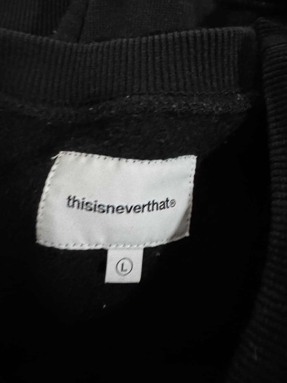 디스이즈네버댓 뒷프린팅 스웻 맨투맨 L 상품이미지3