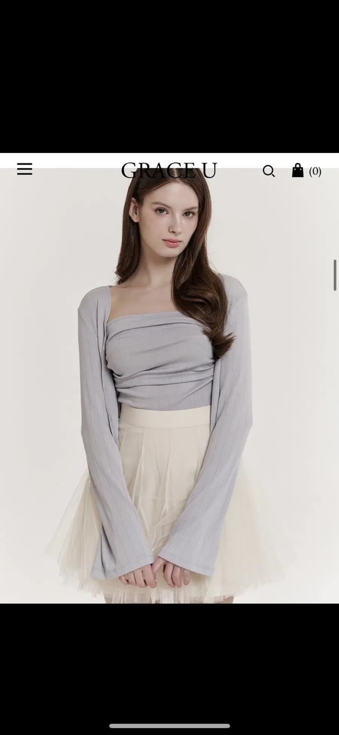그레이스유 조이 탑, 가디건 세트 상품이미지1