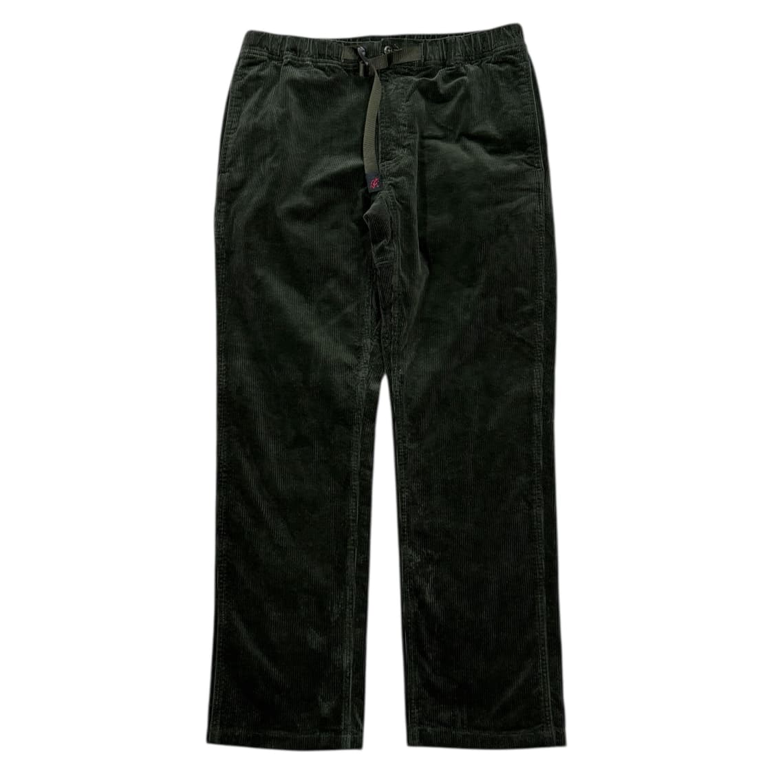 그라미치 벨트 코듀로이 테이퍼드 팬츠 바지 올리브 그린 카키 L 상품이미지1