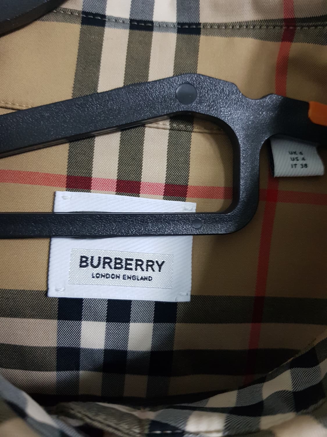 버버리 노바체크 셔츠 38사이즈 상품이미지4