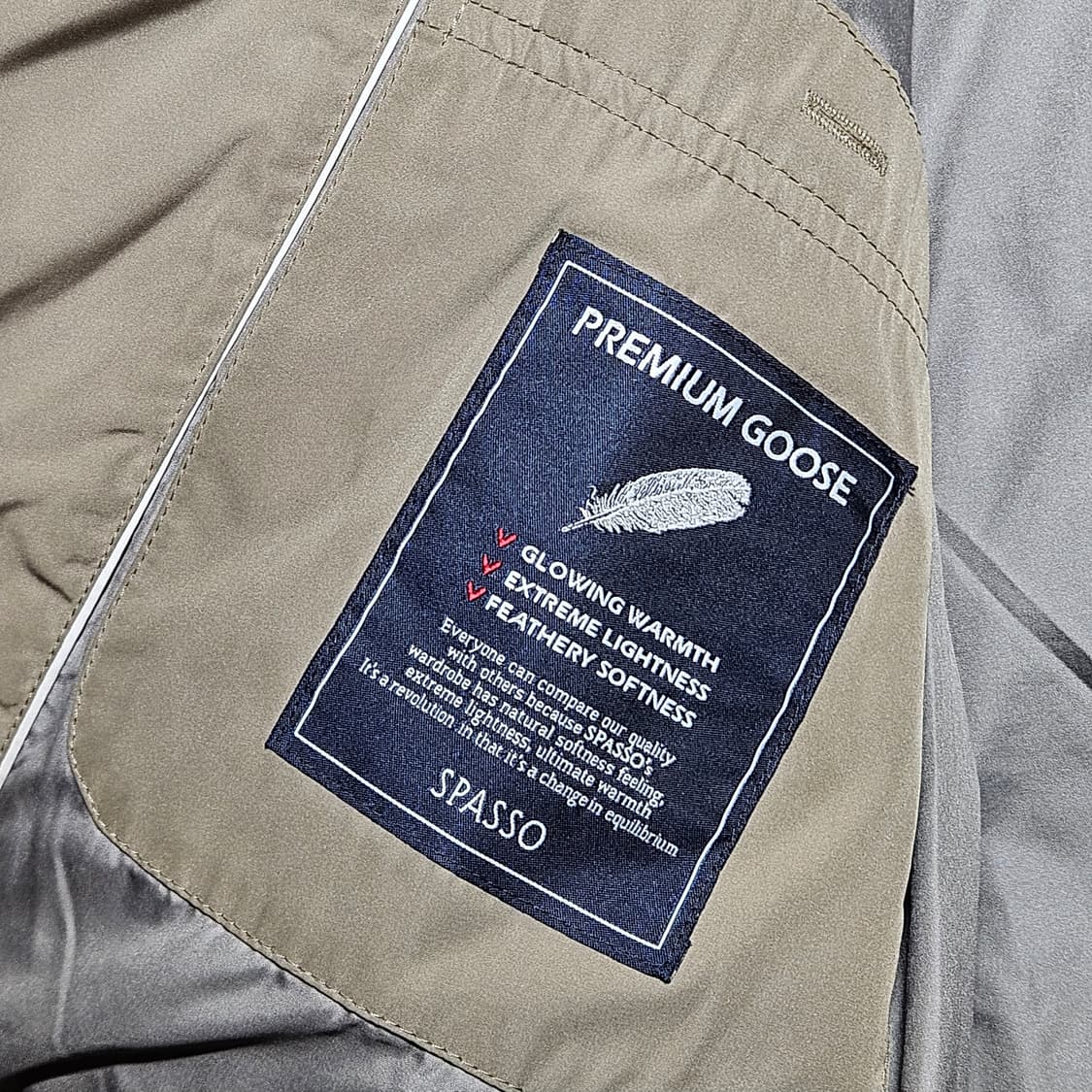 SPASSO 남성 구스 니트 패딩 100 상품이미지5
