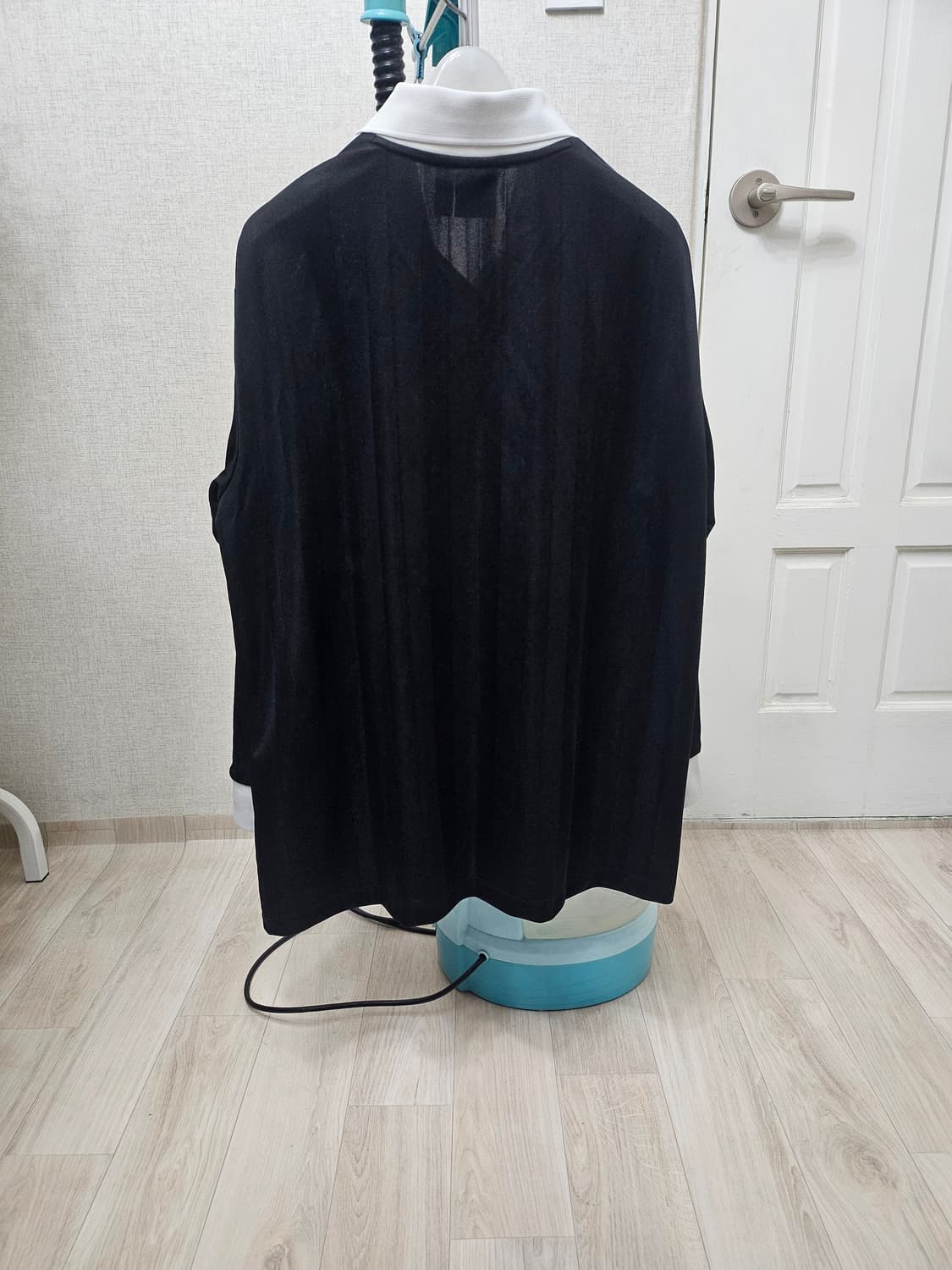 (95~100)M-L☆초대장급☆아디다스 풋볼아쿠아싸커[검흰]롱슬리브긴팔티 상품이미지7