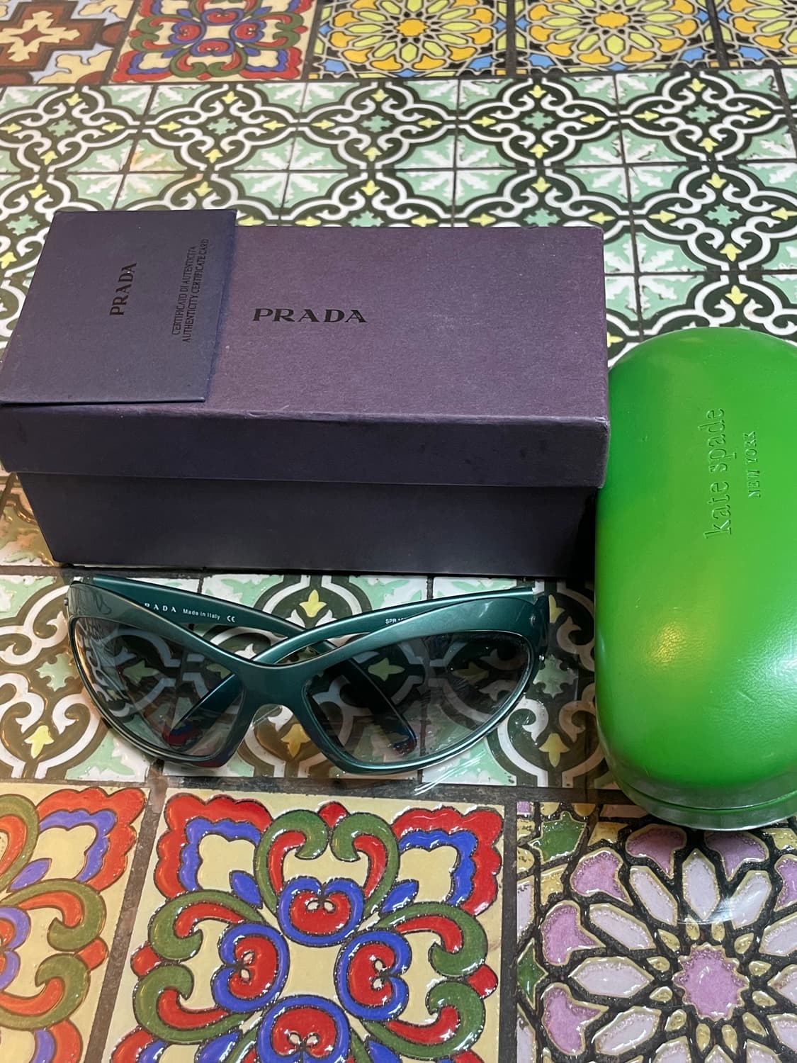PRADA SPR 10F 프라다 선글라스 그린 상품이미지4