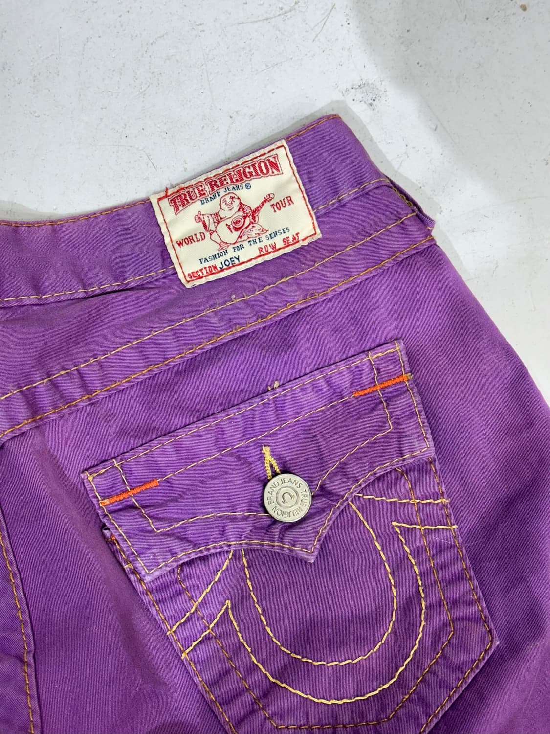 USA 트루 릴리전 퍼플 극희귀 락스타 부츠컷 플레어진 데님 팬츠 청바지 상품이미지6
