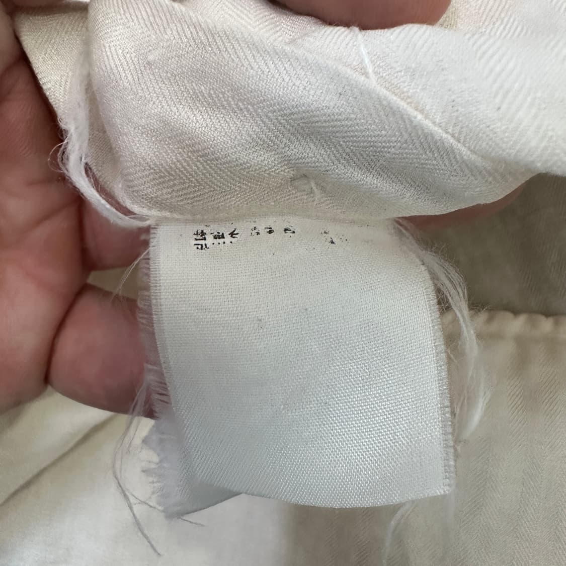 [L] 폴로 린넨 아이보리 셔츠 상품이미지3