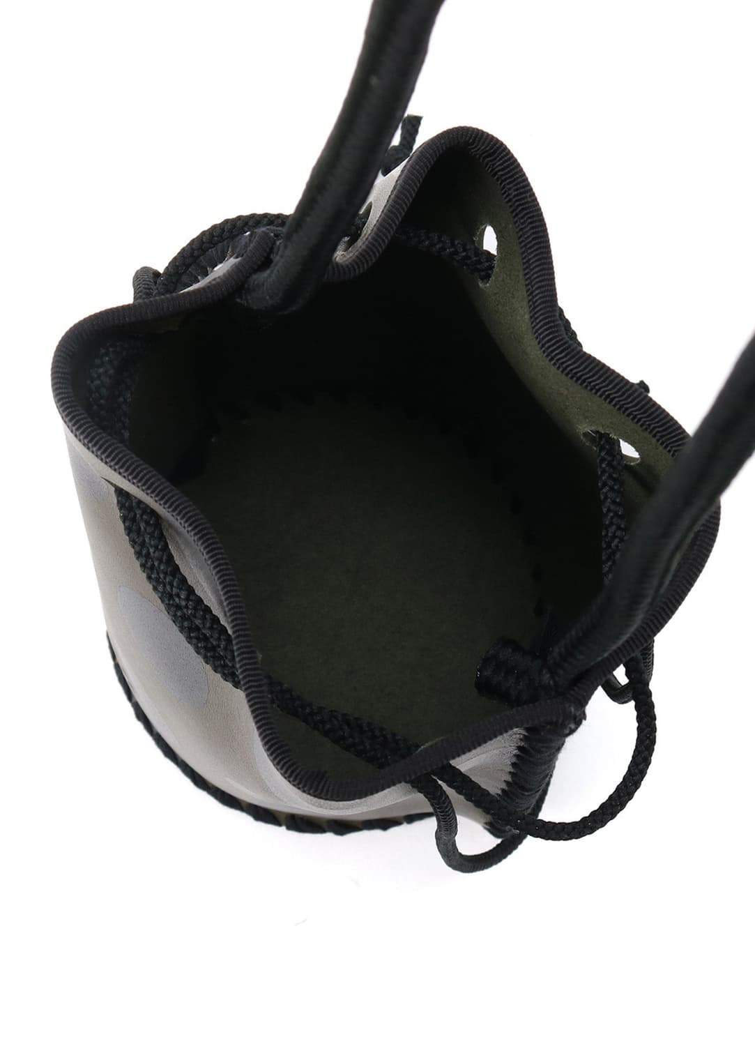 요지야마모토 25ss 도트 버킷백/카키 상품이미지7