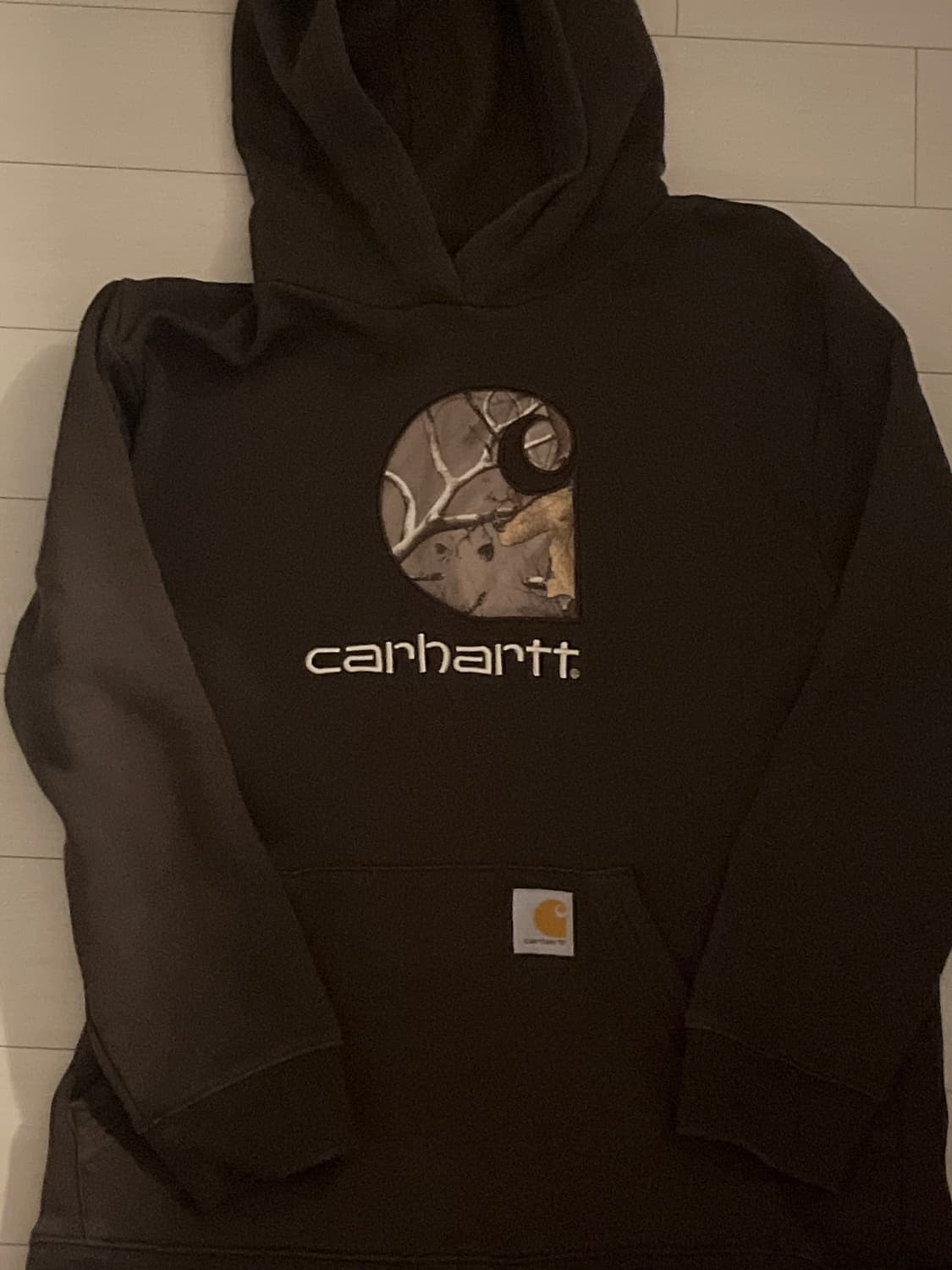 칼하트 브라운 후드티 상품이미지1