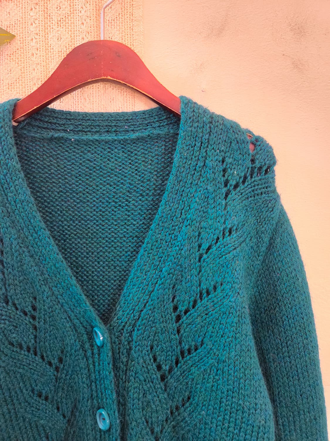 청록 보카시 가디건 상품이미지2