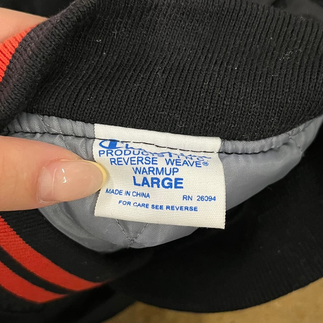 [정품/L] 챔피온 블랙 바시티 자켓 b17 상품이미지5