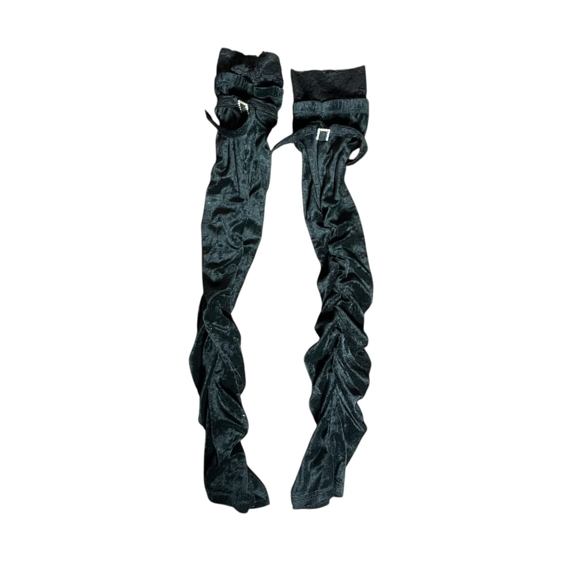 [JPN] 빈티지 고딕레이스 셔링 롱 레그워머 상품이미지1