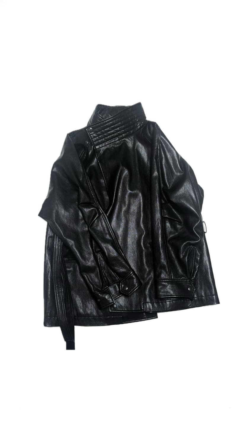 더일마 25fw 플루토 에코 레더 하프 코트 상품이미지6