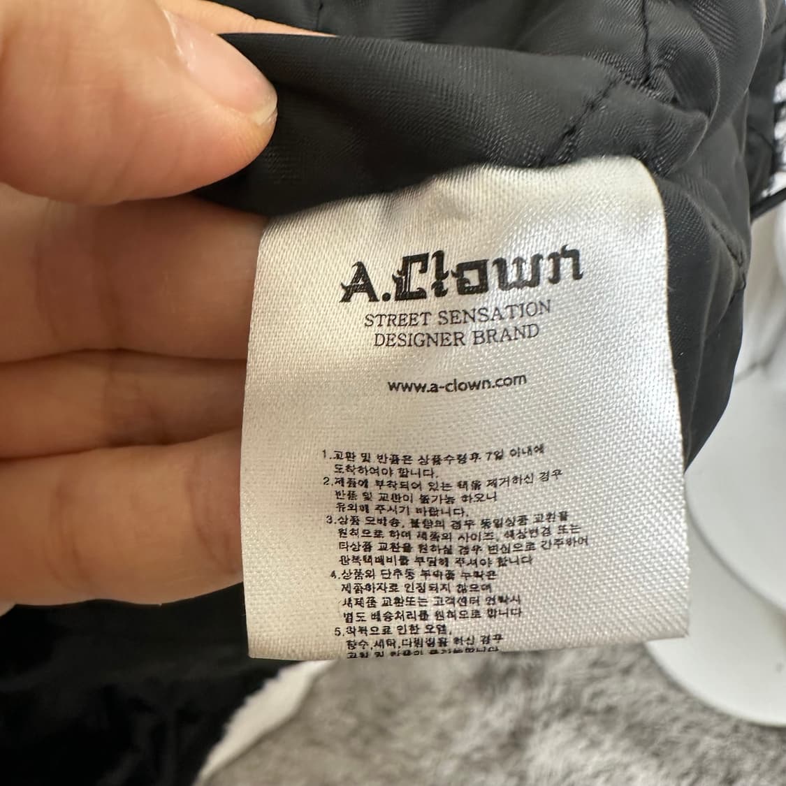   ACLOWN 남자 퍼 집업자켓 블랙 M 상품이미지9