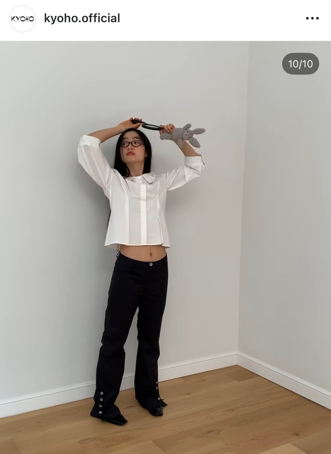 쿄호 kyoho 버튼 시어링 팬츠 차콜컬러 1사이즈 상품이미지2