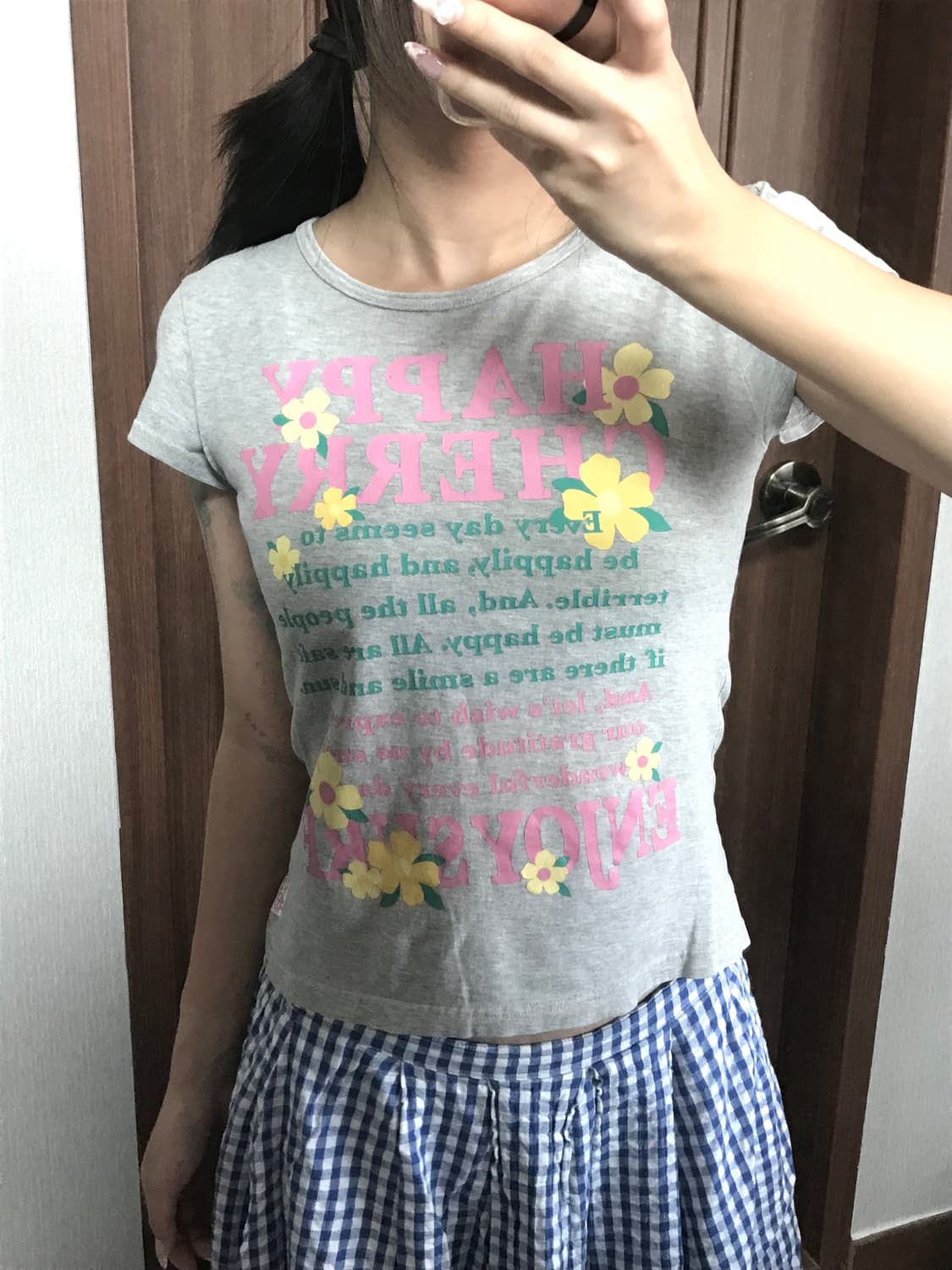 vintage happy cherry t-shirt 상품이미지2