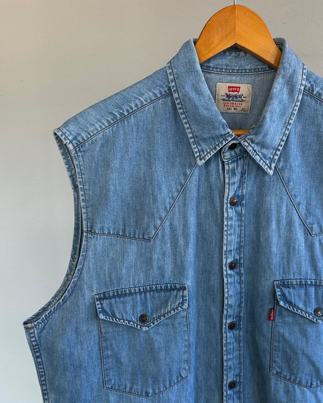 [XL]리바이스 Levi's 90s 웨스턴 데님 워크 베스트 상품이미지2