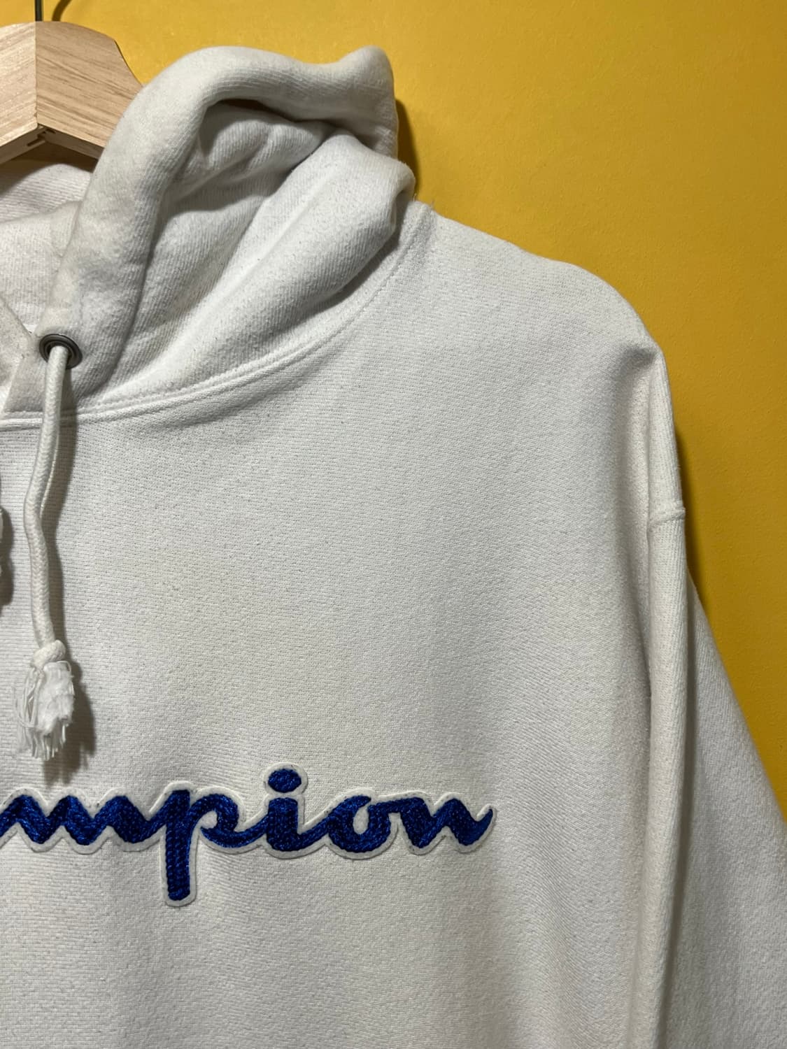 [L] 챔피온 블루택 리버스위드 후드 티셔츠 화이트 상품이미지2