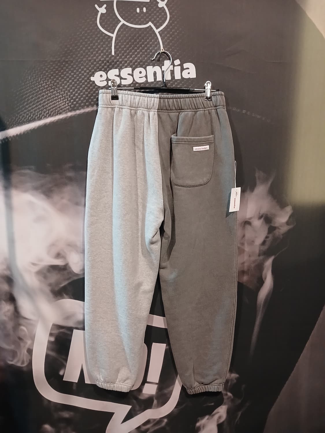 투톤 기모 조거팬츠 그레이 상품이미지2