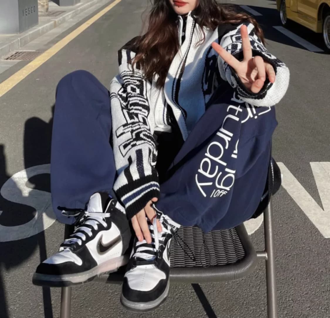 나이키 x 슬램잼 덩크 하이 SP 클리어 블랙 235 상품이미지1