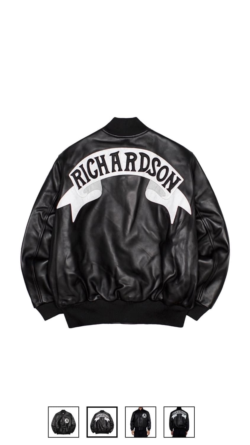 리차드슨x호텔 올림피아 레더  바시티 L 상품이미지2