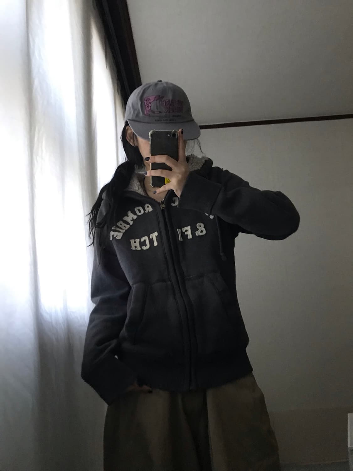 아베크롬비 그레이 퍼후드집업 상품이미지2