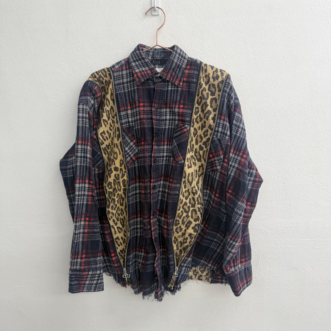 old park 올드파크 플란넬 호피 디테일 체크 셔츠 L 상품이미지1