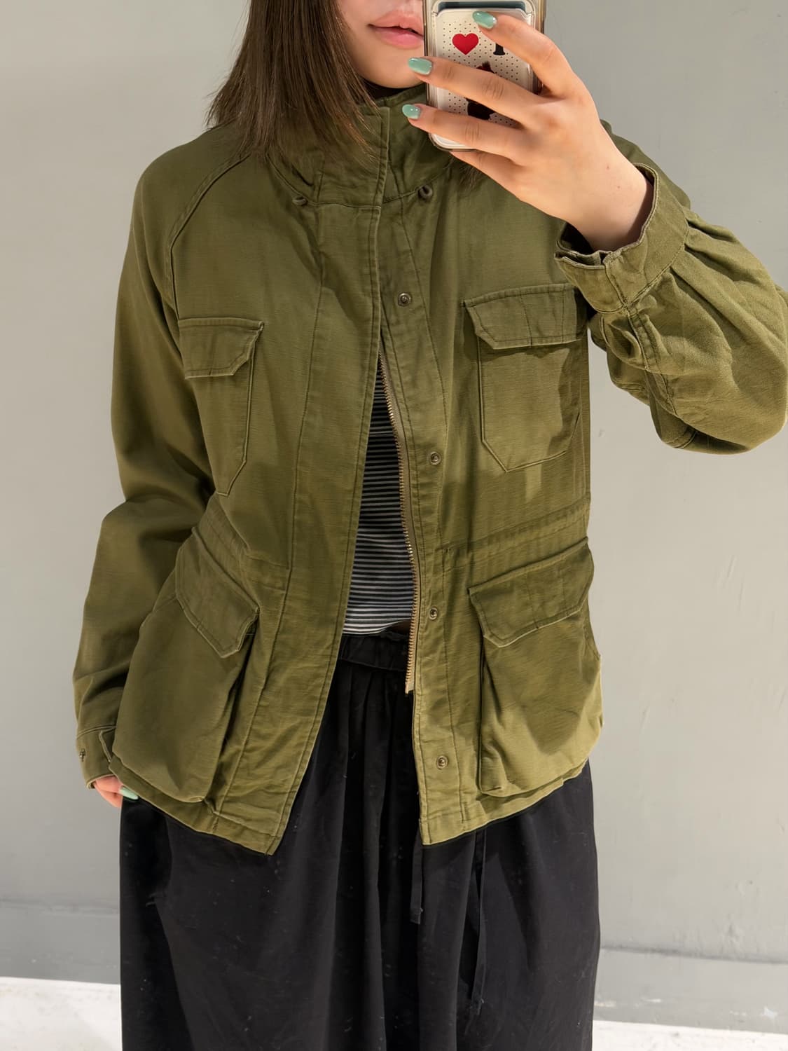 high-neck multi pocket field jacket 상품이미지5