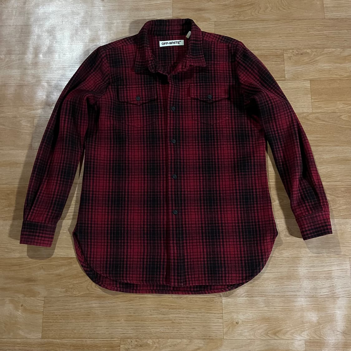 [105] 오프화이트 플란넬 셔츠 상품이미지2