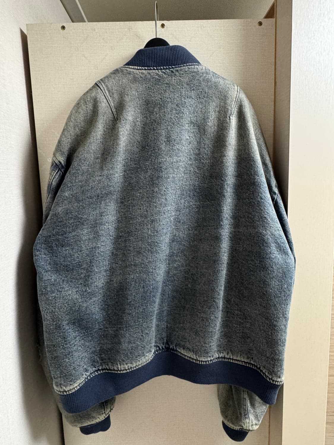 주앙옴므 /DENIM MA-1 JACKET (MIDDLE BLUE) /  상품이미지2