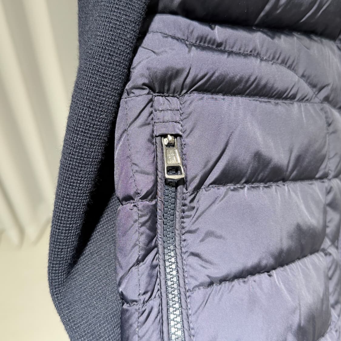 L / 몽클레어 로고 블랙 김현우 니트패딩 상품이미지5