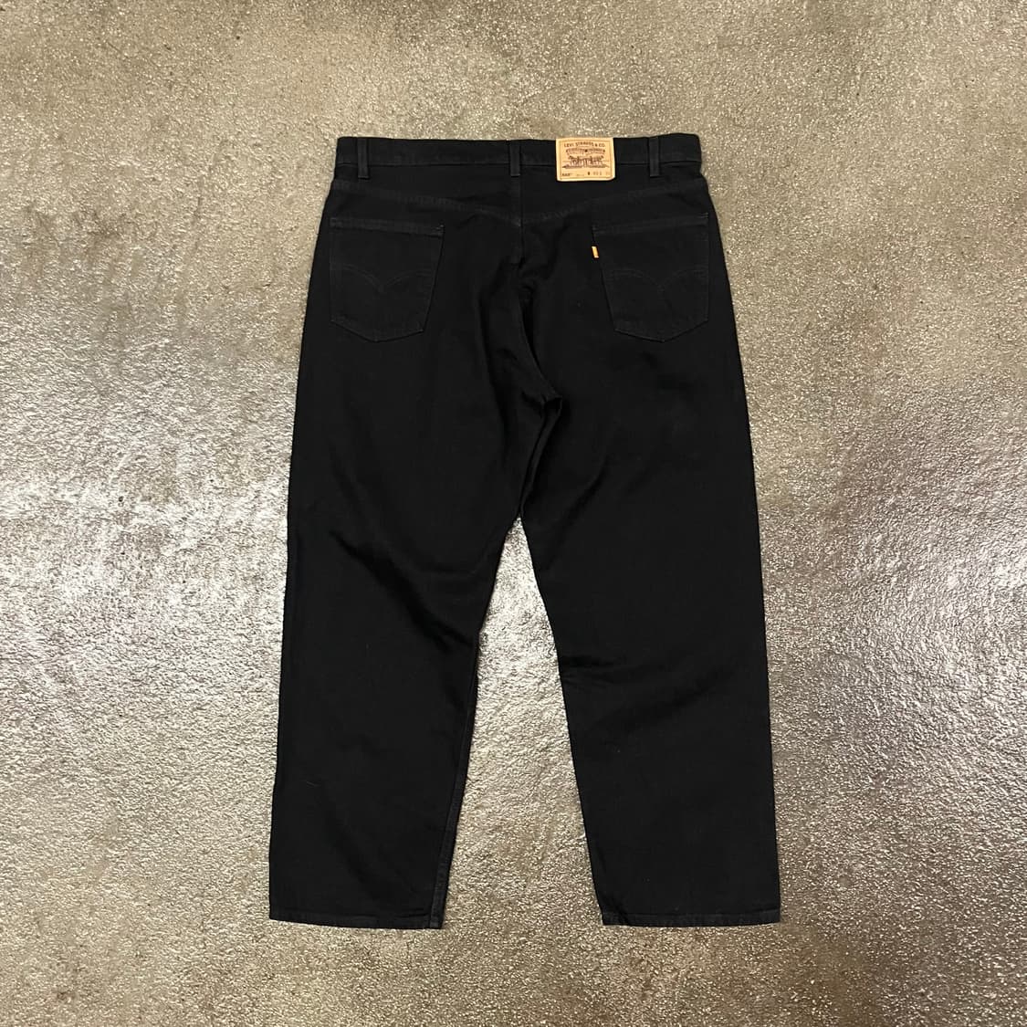 90s USA Levis565 오렌지탭 블랙진 (40“) 상품이미지1